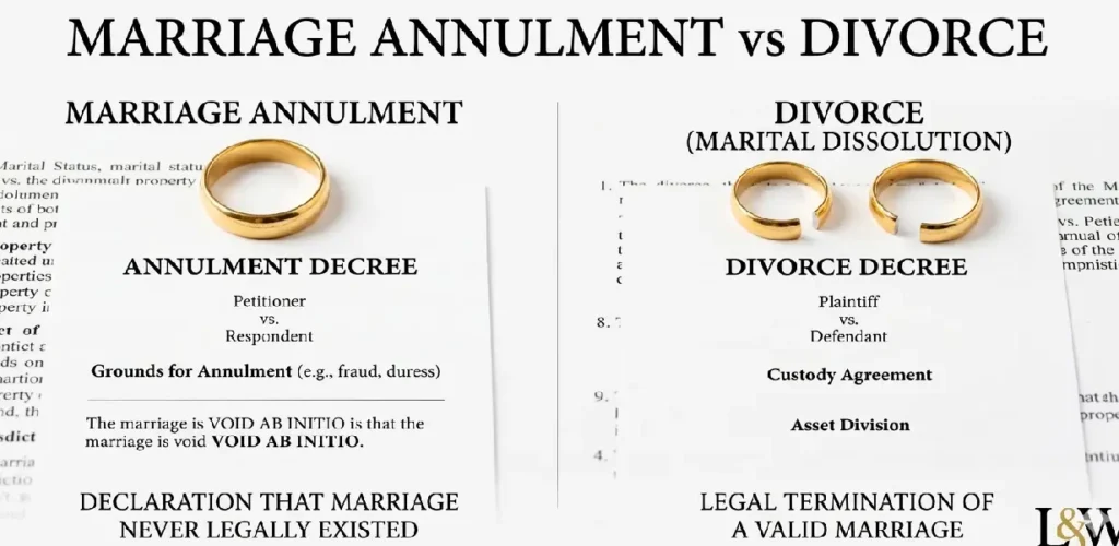marriage annulment versus divorce in Kenya